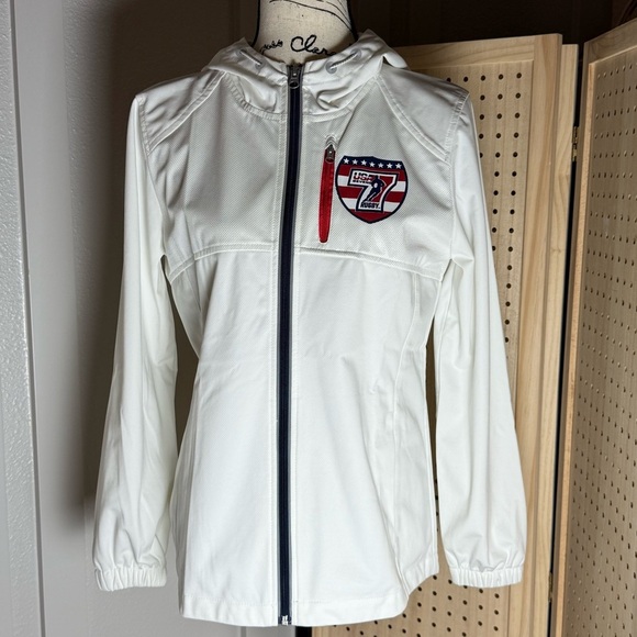 G-III Sports by Carl Banks USA Rugby Sevens White Full-Zip Jacket Small - Picture 2 of 9